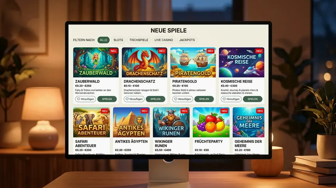 Neuheiten & Instant Games im Spin City