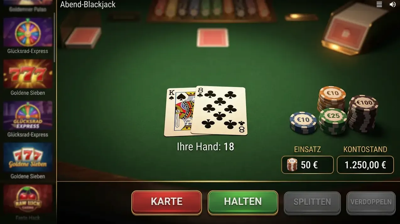 Tischspiele & Poker im Spin City